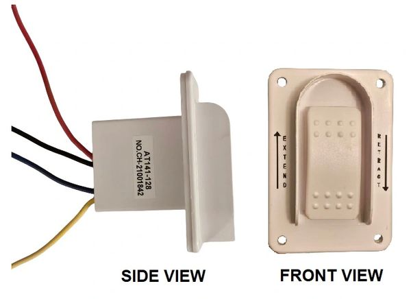 BAL White Switch Assembly Extend / Retract For Power C-Jack 20300028