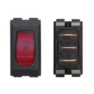 System Heat Power Black Switch / Red Lit