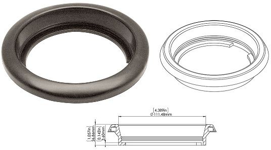 4 Inch Round Light Grommet 1T-G4