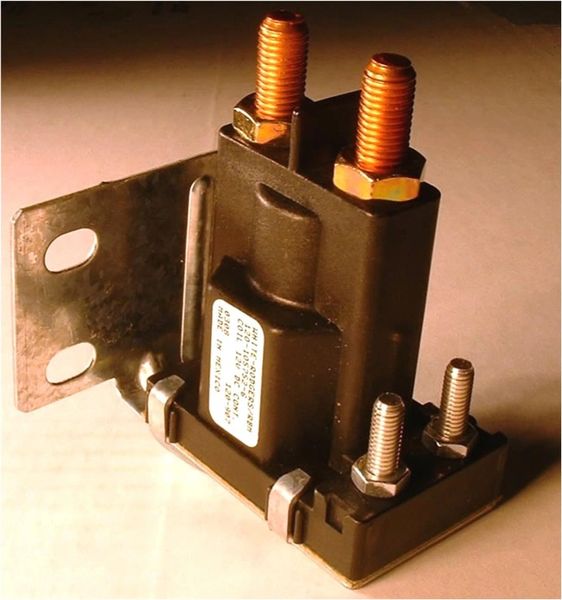 Continuous Duty 12V Solenoid / Relay, 100 AMP, 4 Stud, 120-907