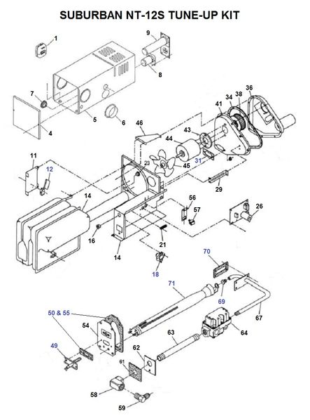 Suburban Furnace Model SF-30F Tune-Up Kit