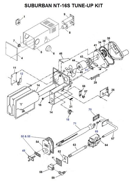 Suburban Furnace Model NT-16S Tune-Up Kit