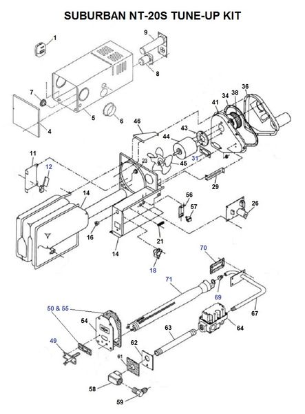 Suburban Furnace Model NT-20S Tune-Up Kit