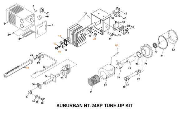 Suburban Furnace Model NT-24SP Tune-Up Kit