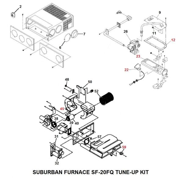 Suburban Furnace Model SF-20FQ Tune-Up Kit