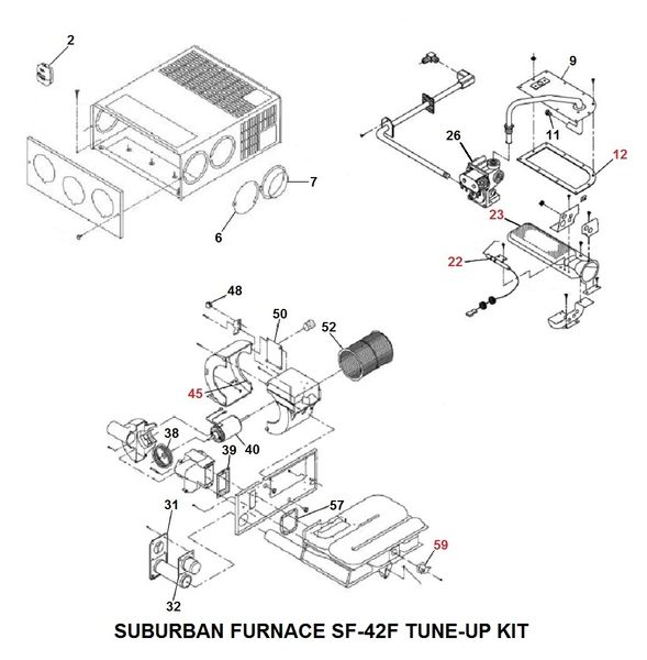 Suburban Furnace Model SF-42F Tune-Up Kit