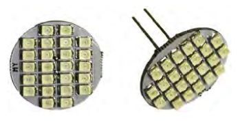 G4 Base 24 LED Bulb, Back Pin, 144 Lumens, White, LB24-W-B