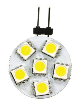 G4 Base 6 LED Bulb, Side Pin, 70 Lumens, Soft White, 50533