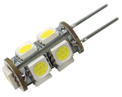 G4 Base 9 LED Bulb, Tower Pin, 100 Lumens, Bright White, 50529