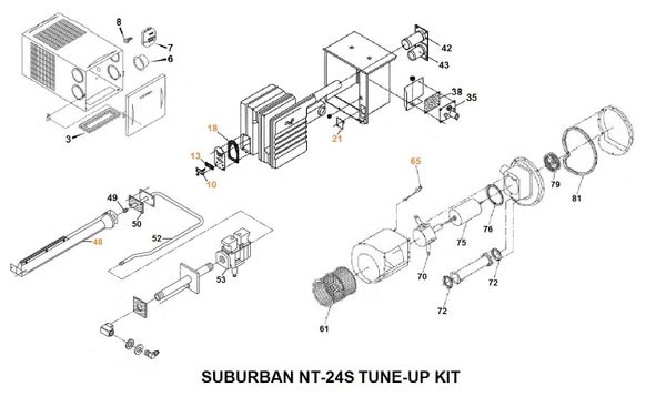 Suburban Furnace Model NT-24S Tune-Up Kit