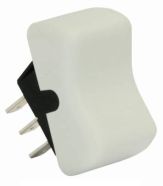 Contour Rocker Switch, SPDT, White, On/On