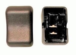 Contour Rocker Switch, SPST, Brown, Mom/Off