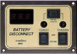 Intellitec Battery Disconnect Panel, BD3, 01-00066-003
