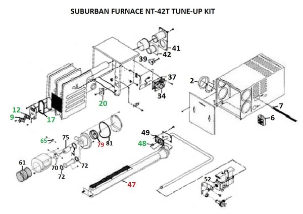 Suburban Furnace Model SF-30F Tune-Up Kit