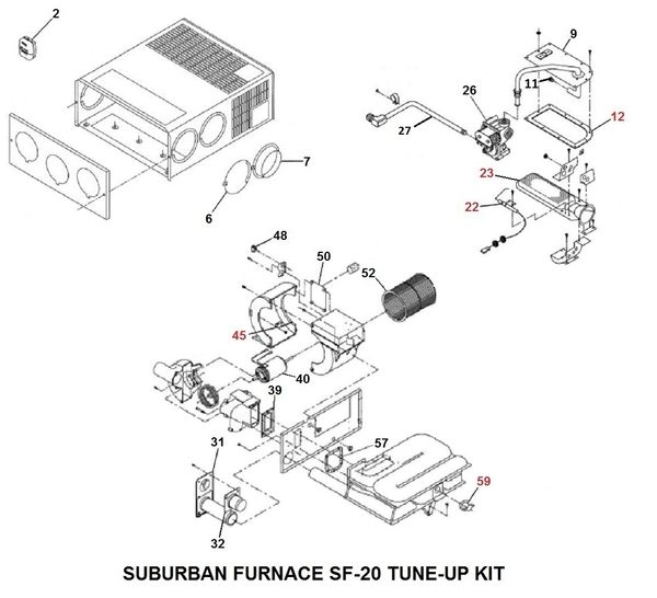 Suburban Furnace Model SF-20 Tune-Up Kit