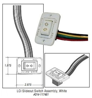 LCI Slide Out Switch Assembly 117461 | pdxrvwholesale  Slide Out Switch Wiring Diagram    PDX RV LLC