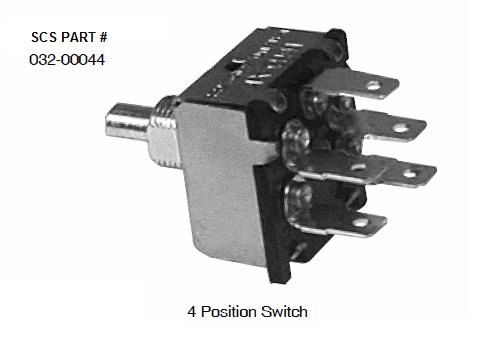 INDAK 4 Position Blower Switch 032-00044