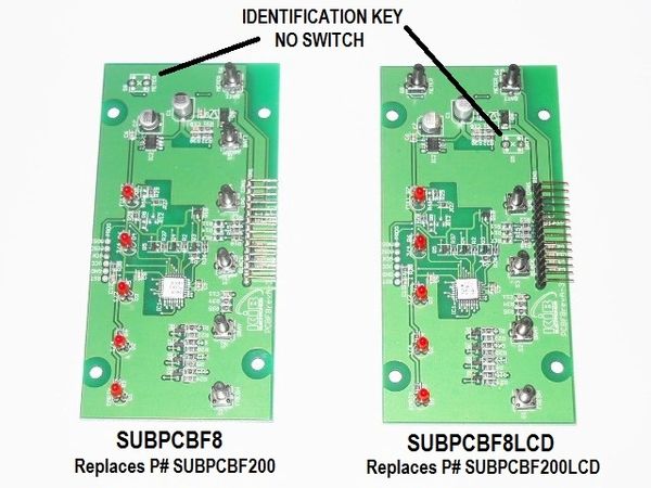 KIB Electronics Replacement Board Assembly, F8LCD Series, SUBPCBF8LCD