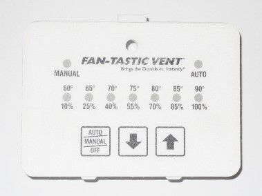 Fan-Tastic Vent Thermostat White Membrane