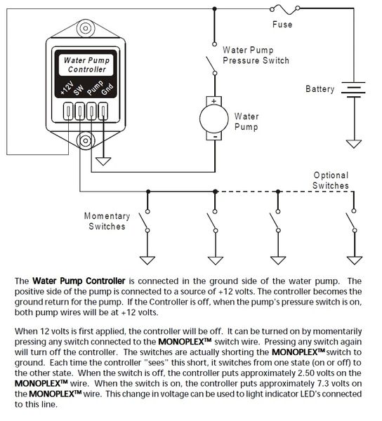 Intellitec00-00145-100Water Pump Control Switch New 00-00145-000 