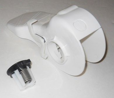 SeaLand Toilet White Flush Pedal With Spring Cartridge 385310682