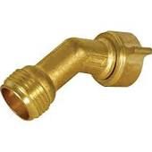 Camco 45 Degree Brass Hose Elbow With Gripper 22605