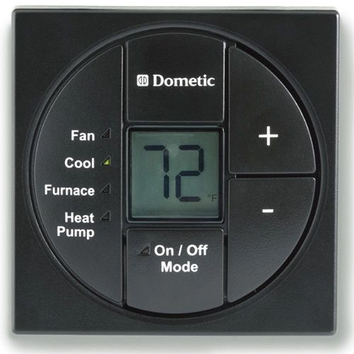 Dometic Single Zone LCD Thermostat, Cool/Furnace/Heat Pump, 3313189.072