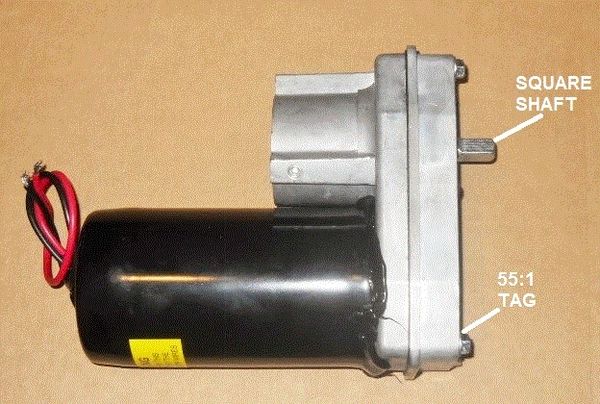 Barker Slide Out Power Head Drive Assembly, 55:1 Version, 27250