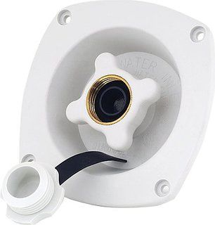 Shurflo White Wall Mount Filler With Regulator 183-029-18