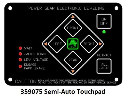Lippert Electronic Leveling Touch Pad 359075