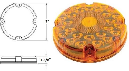 LED TURN LAMP, 31 LED, 1T-L24A