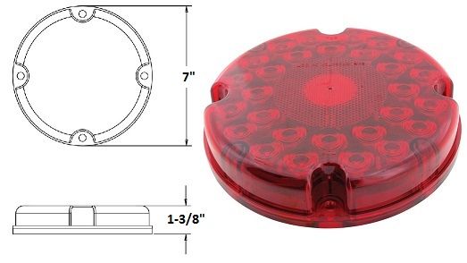 RV LED TAIL LAMP, 31 LED, 1T-L24R