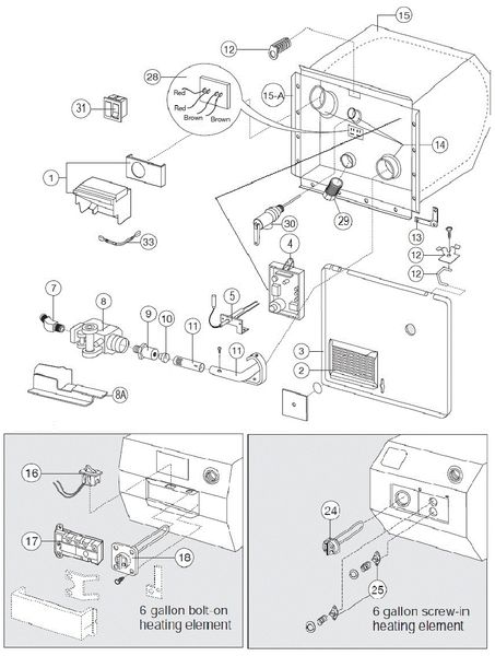 Atwood Water Heater Model GCH6-6E Tune-Up Kit