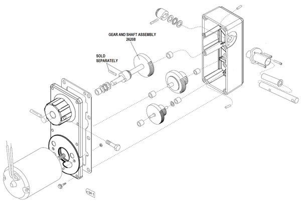 Gear And Shaft Assembly 26208