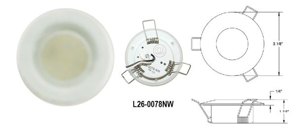 3 Inch 15 LED Overhead Light L26-0078NW