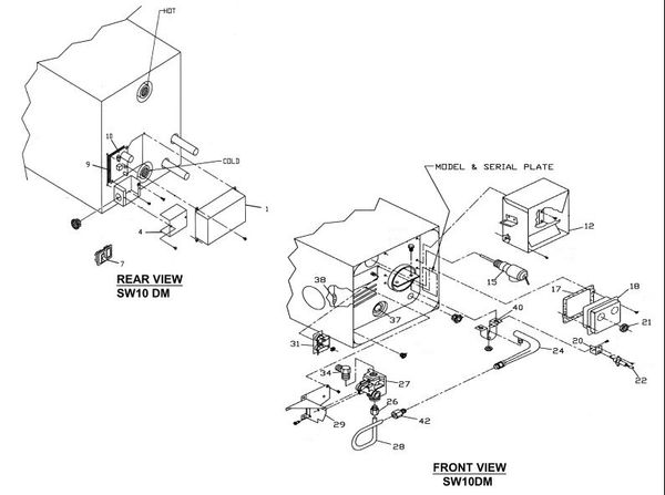 Suburban Water Heater Model SW10DM Tune-Up Kit