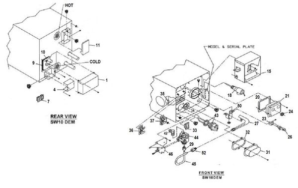 Suburban Water Heater Model SW10DEM Tune-Up Kit