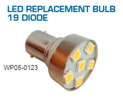 1156 LED Bulb, 19 LED's, 135 Lumens, Daylight White, WP05-0123