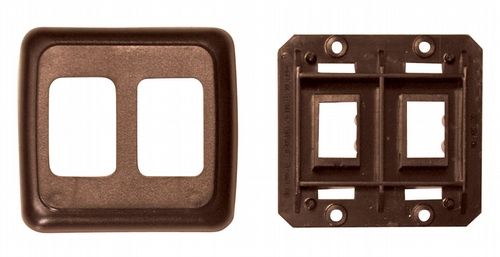 Double Base and Plate Contour Wall Plate Assembly PB3218