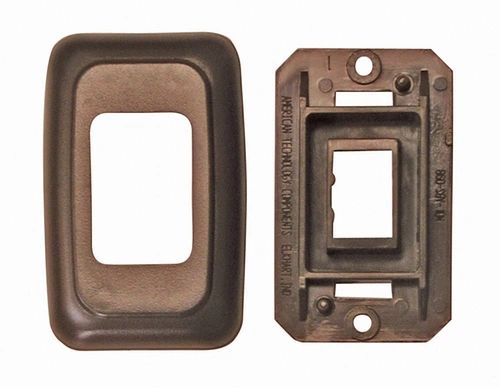 Single Base and Plate Contour Wall Plate Assembly PB3118