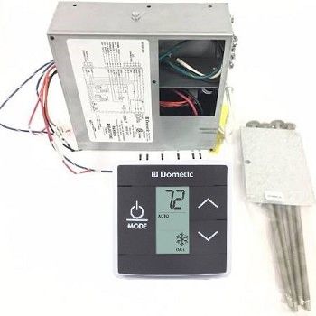 Dometic LCD Touch Thermostat With Control Kit, Cool/Furnace/Heat Strip, 3316232.010