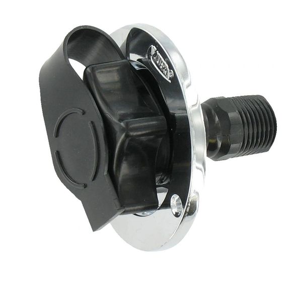 Valterra Water Inlet, 2-3/4″ Die Cast Flange, MPT, Black A01-0165