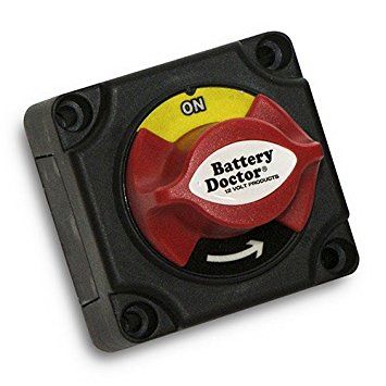 WirthCo 20387 Mini Master Rotary Dial Disconnect Switch with On/Off Knob and Bottom Cover
