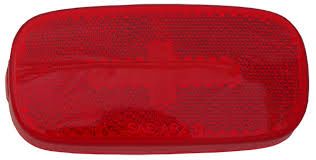 RV Incandescent Marker Light Lens, Red, L04-0059R-LENS