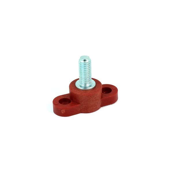 Red Junction Block 3/8 Inch Non-Feed Through Stud