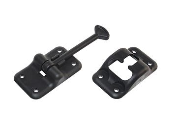 RV Designer Black Plastic 3-1/2 Inch Entry Door Holder E232