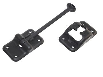 RV Designer Black Plastic 6 Inch Entry Door Holder E236