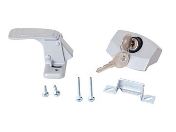 RV Designer Silver Folding Camper Entry Door Latch E311