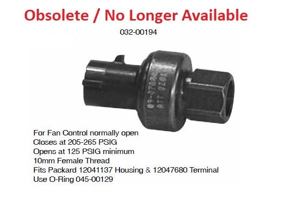 SCS AC Binary Pressure Switch 032-00194