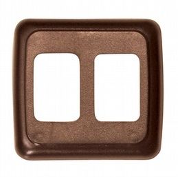 Double Switch Brown Bezel AH-BZL-2-2